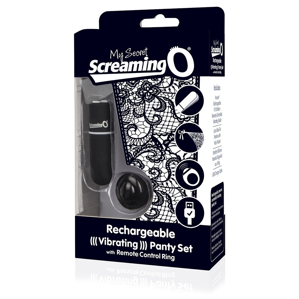 Screaming O My Secret Charged Remote Control Panty, COLOR: Black, Size: Standard