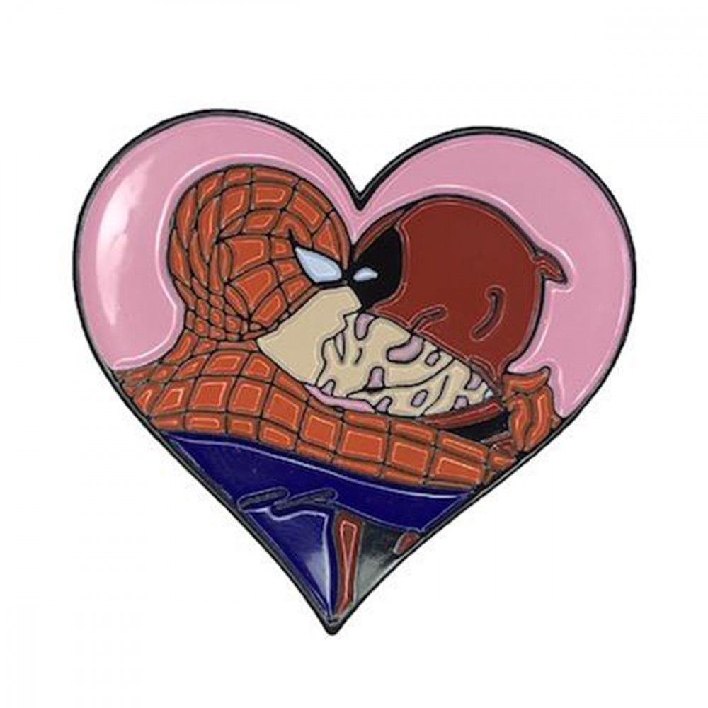 SpiderPool Pin, COLOR: Red-Blue, Size: 1.5"