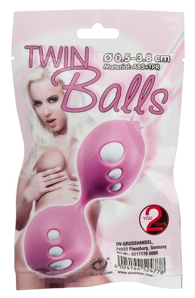Twin Balls, COLOR: Pink, Material: TPR
