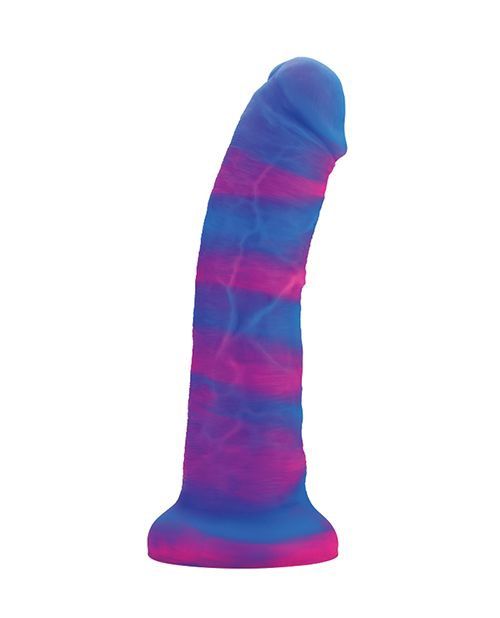 Nobü Suction Cup Realistic Dong, COLOR: Cosmic, Size: 8 in