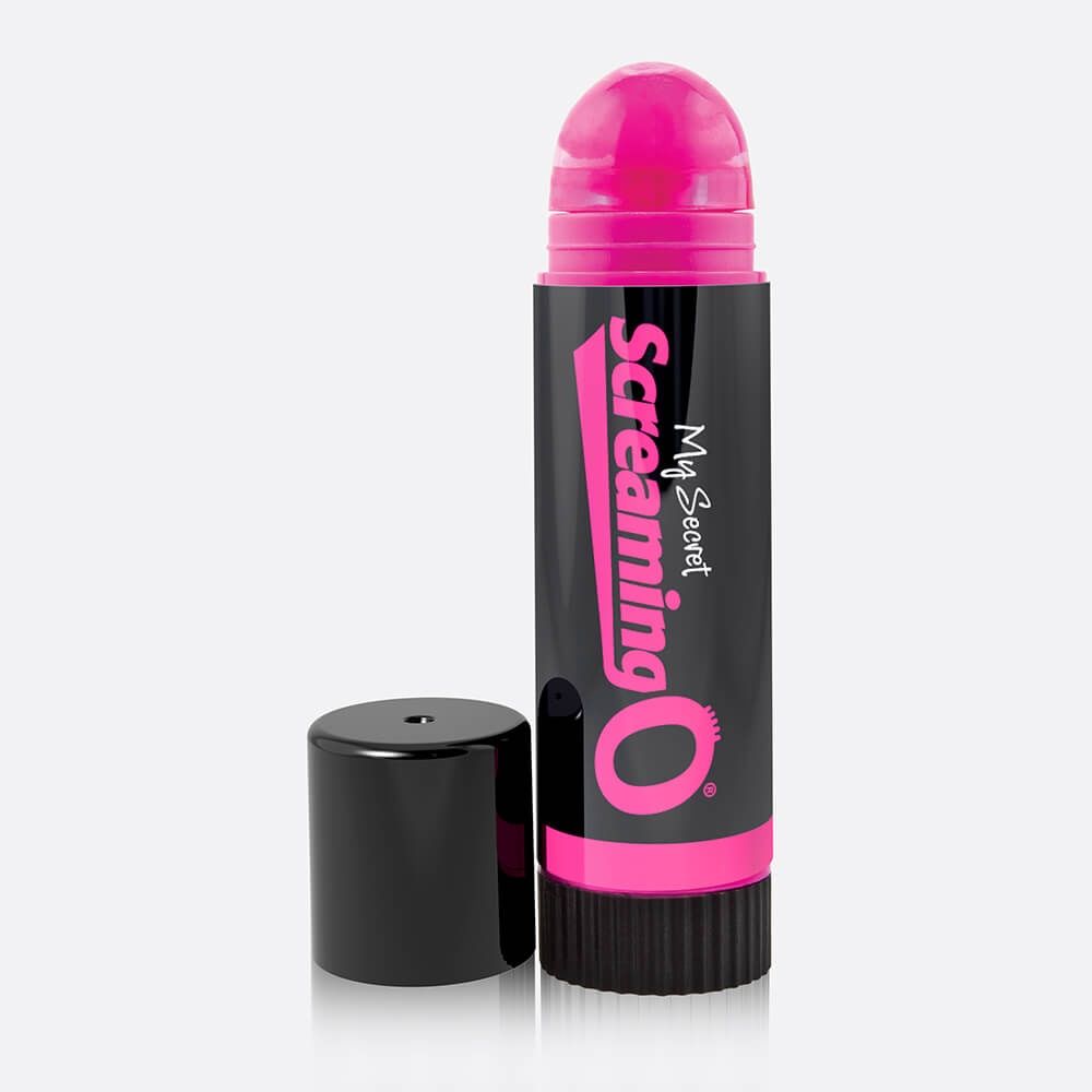 My Secret Screaming O Vibrating Lip Balm, COLOR: Pink-Black