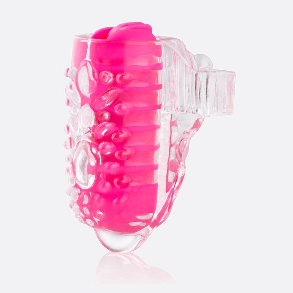 Quickie Lingo Silicone Vibrating Tongue Ring, COLOR: Pink
