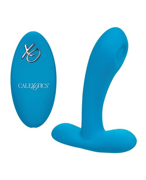 Silicone Remote Pulsing Pleaser, COLOR: Blue