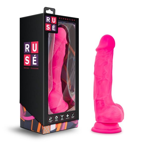RUSE HYPNOTIZE DONG, COLOR: Hot Pink, Size: 7.5 IN