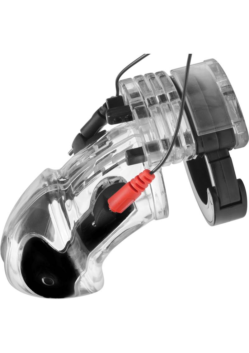ZEUS ESTIM CHASTITY CAGE, COLOR: BLACK