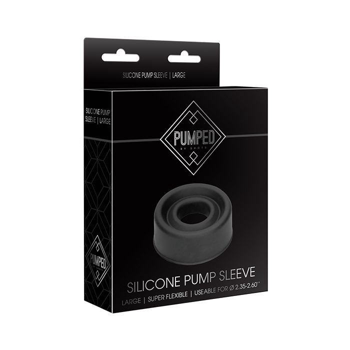 Pumped Silicone Pump Sleeve, COLOR: Black, Size: +2IN