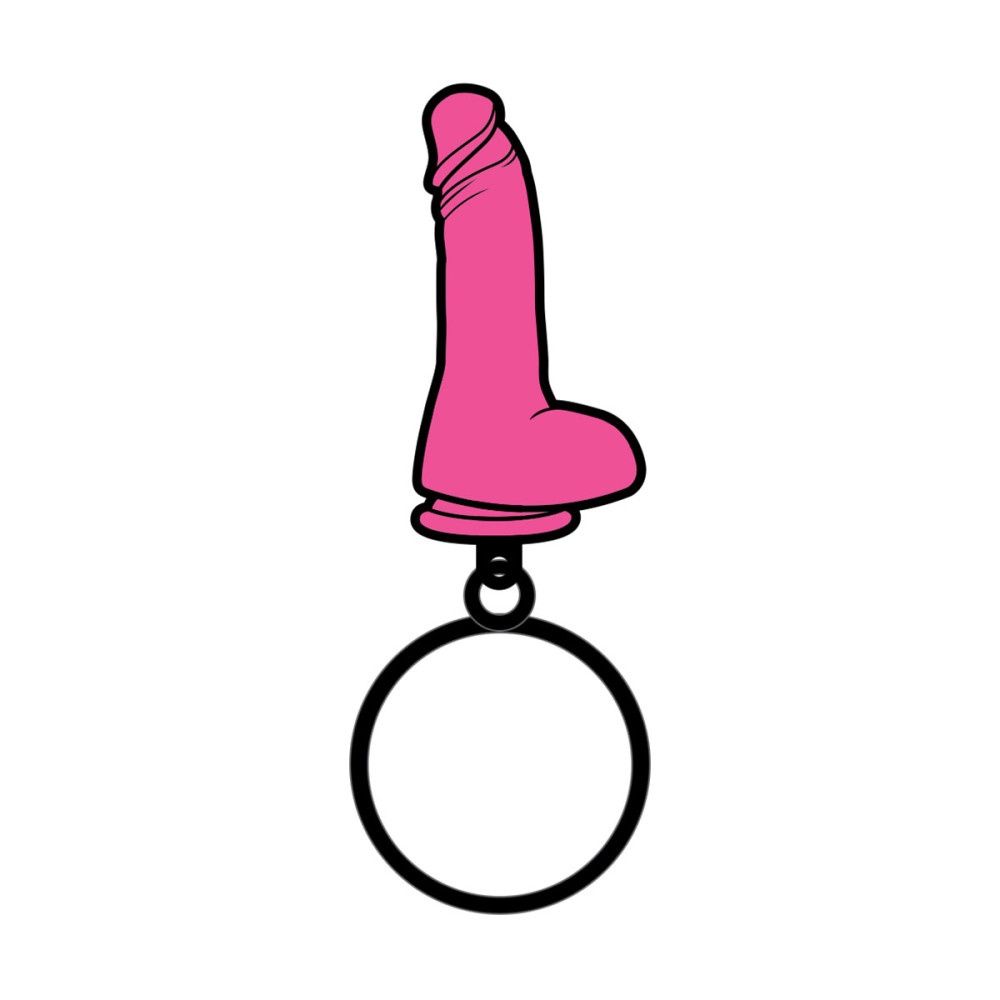 Dildo Keychain, COLOR: Pink