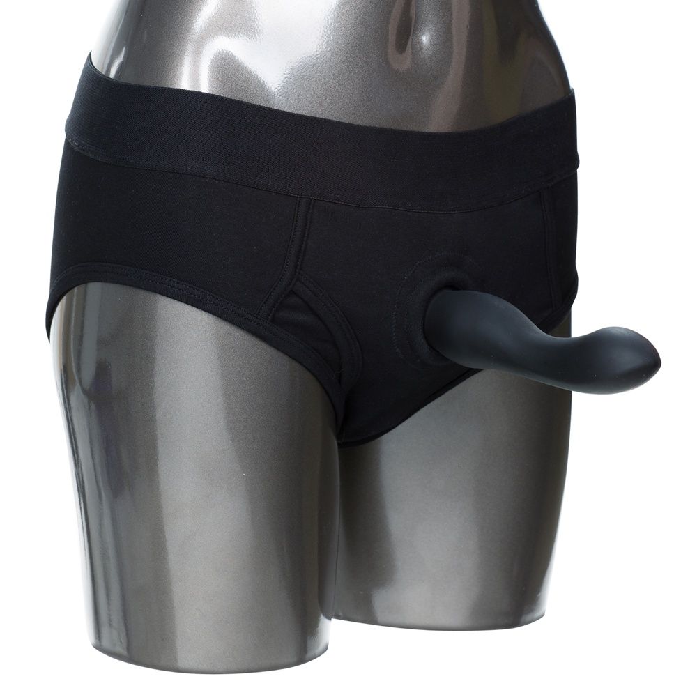 Packer Gear Brief Harness, COLOR: BLACK, Size: LG/XL