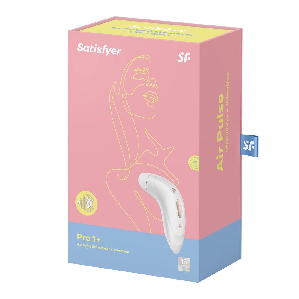SATISFYER PRO 1+, COLOR: White, Size: 5.11 IN