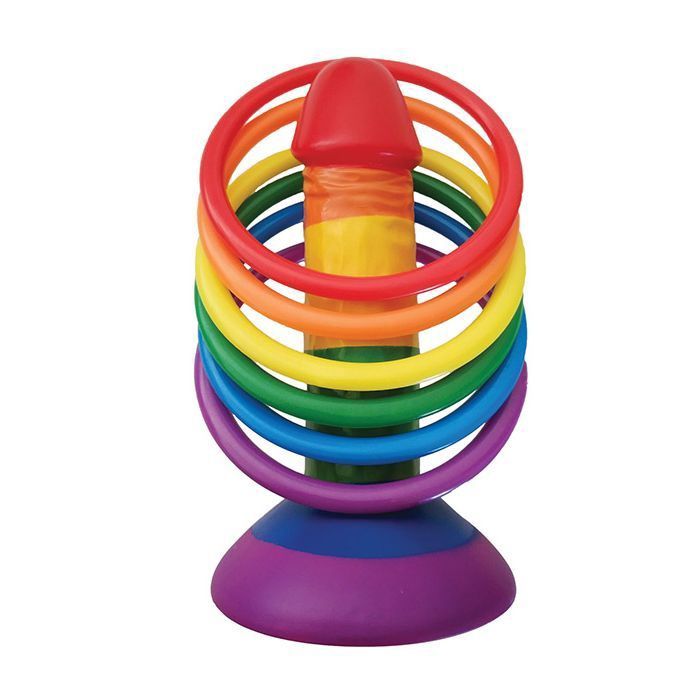 Pecker Party Ring Toss, COLOR: Rainbow