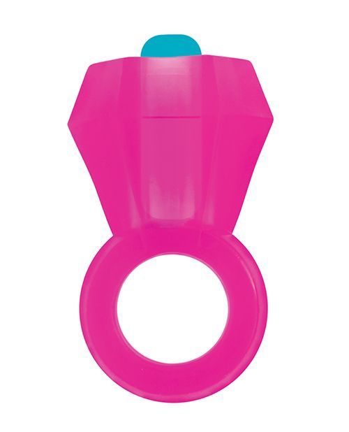 Bling Pop Vibrating Cock Ring, COLOR: Pink