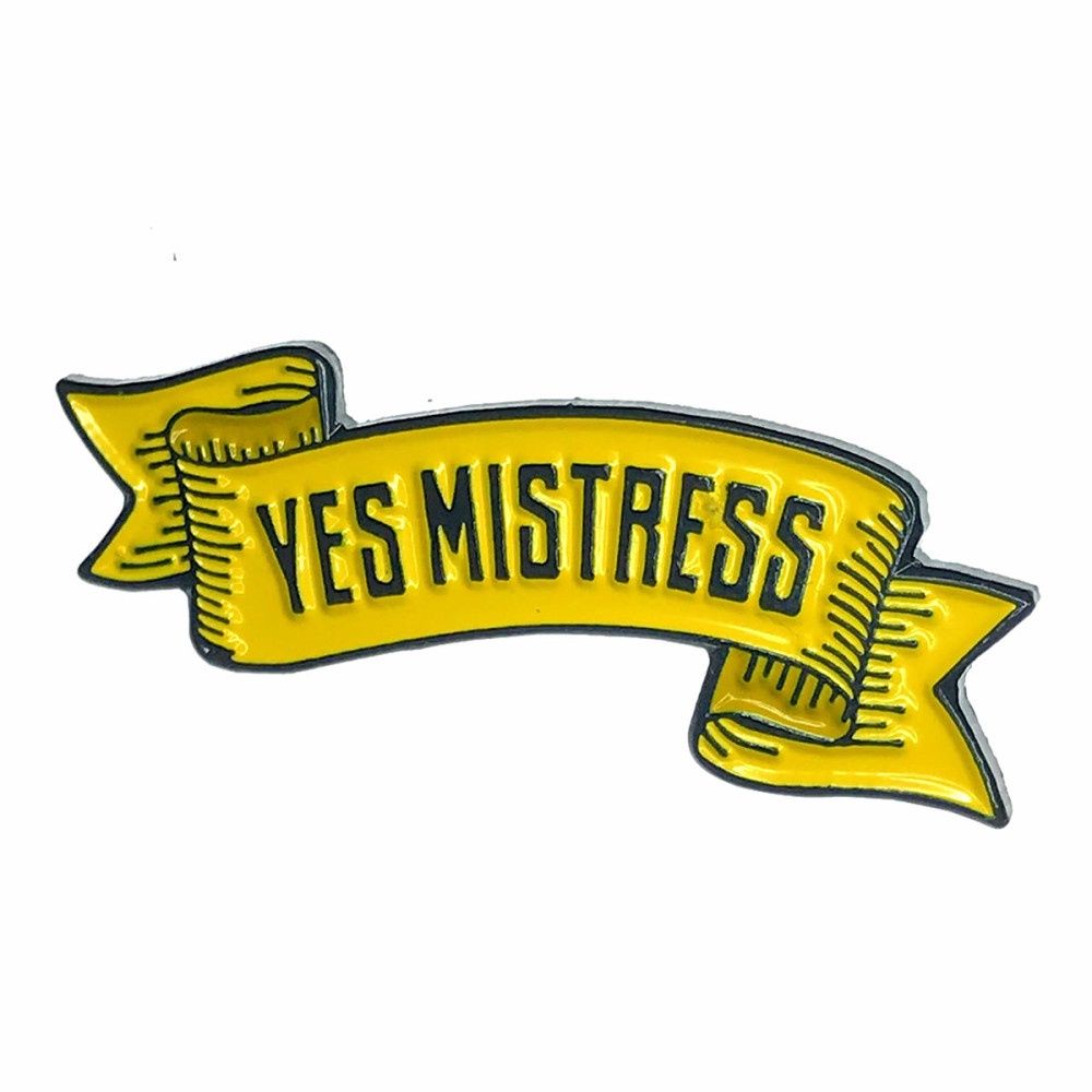 Yes Mistress Pin, COLOR: Yellow