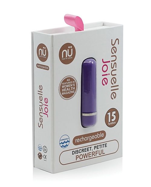 Joie Rechargeable Silicone Bullet, COLOR: Purple