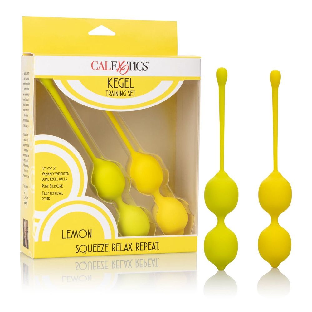 Kegel Training Set, COLOR: Lemon, Size: 60g 100g