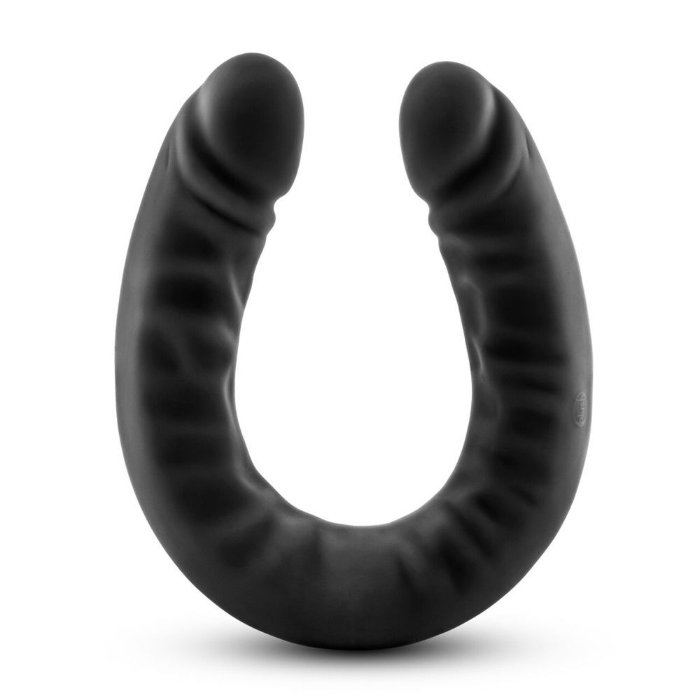 Ruse Silicone Double Ended Dong, COLOR: Black, Size: 18 in