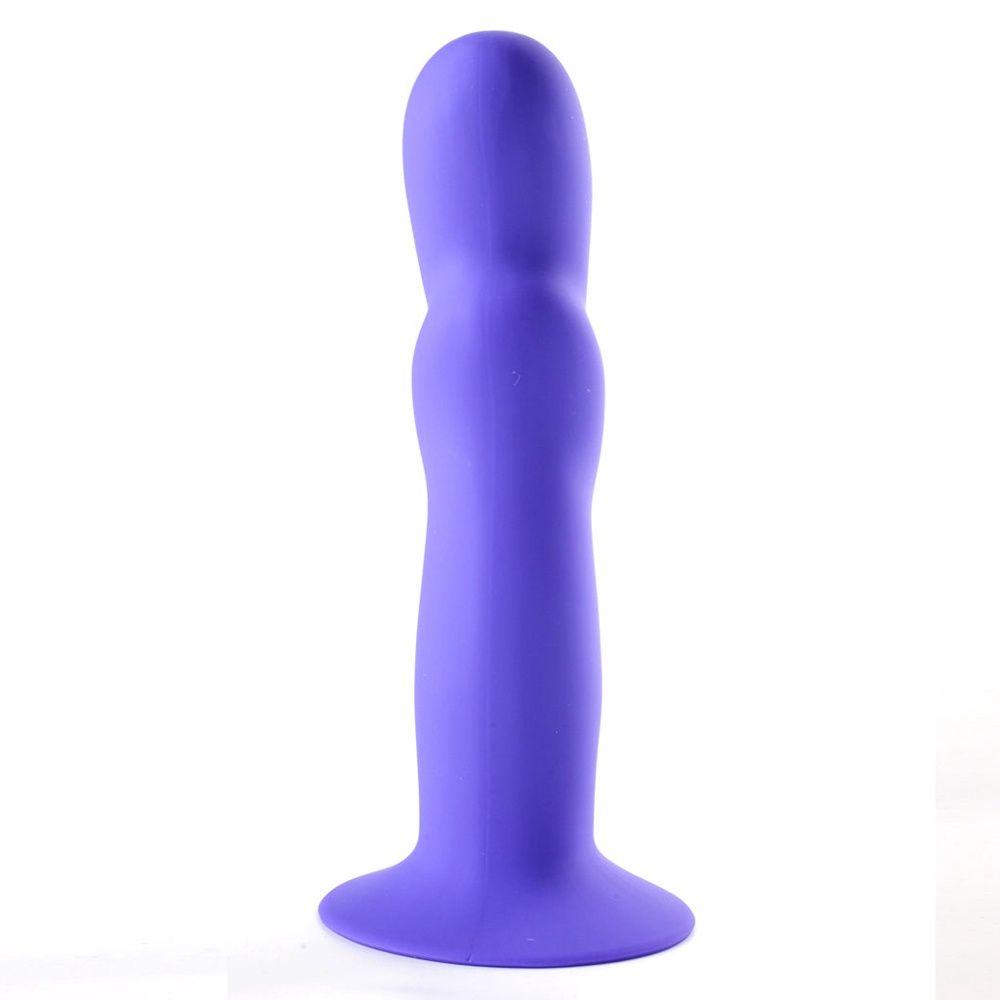 Riley Silicone Swirled Dong, COLOR: Purple