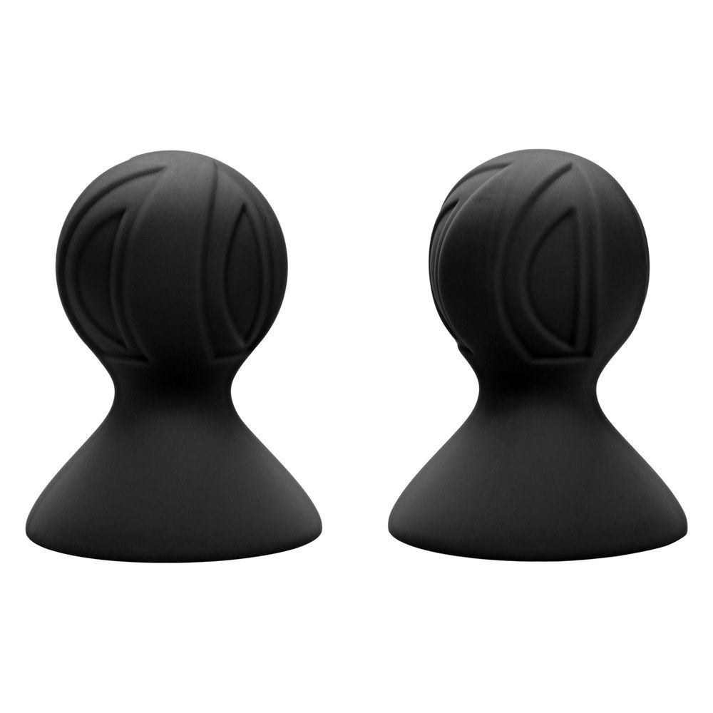 Silicone Flanged Nipple Suckers, COLOR: Black, Size: Pro