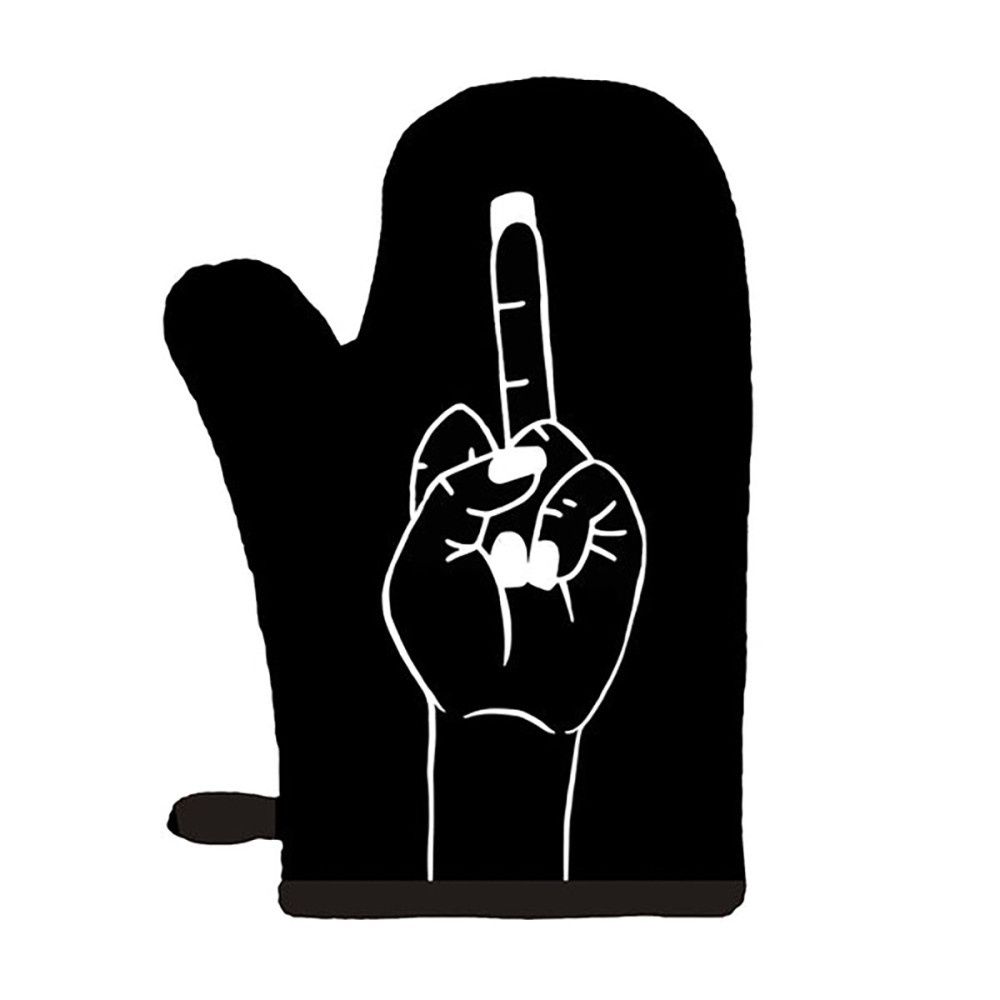Twisted Wares Oven Mitt, MODEL: Middle Finger