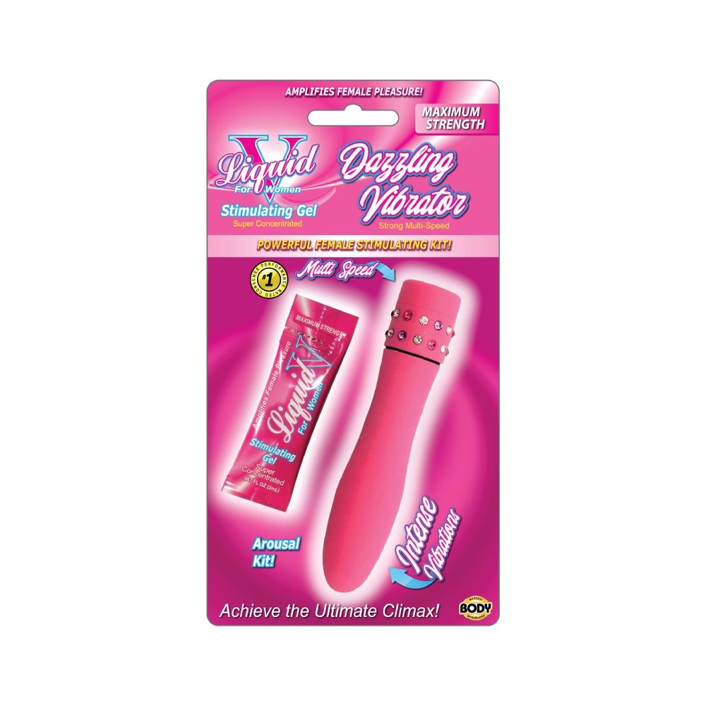 Liquid V &amp; Dazzling Vibe Kit, COLOR: Pink