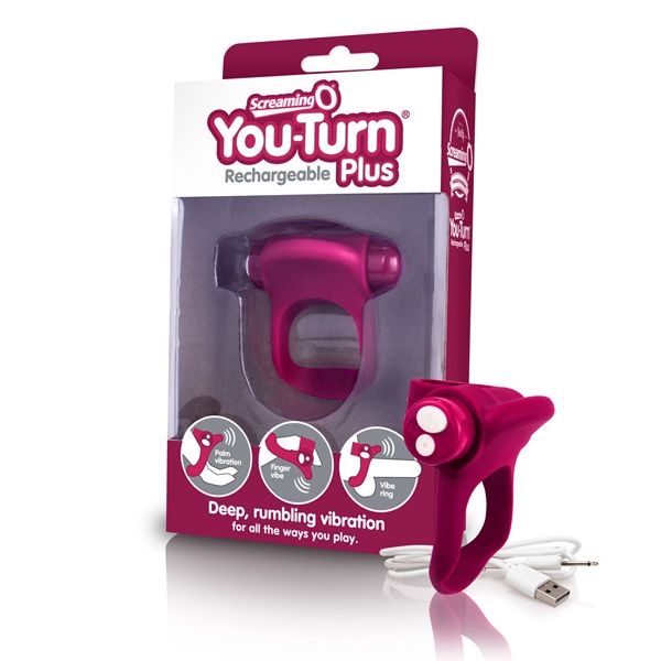Charged You-Turn Plus Ring, COLOR: Merlot