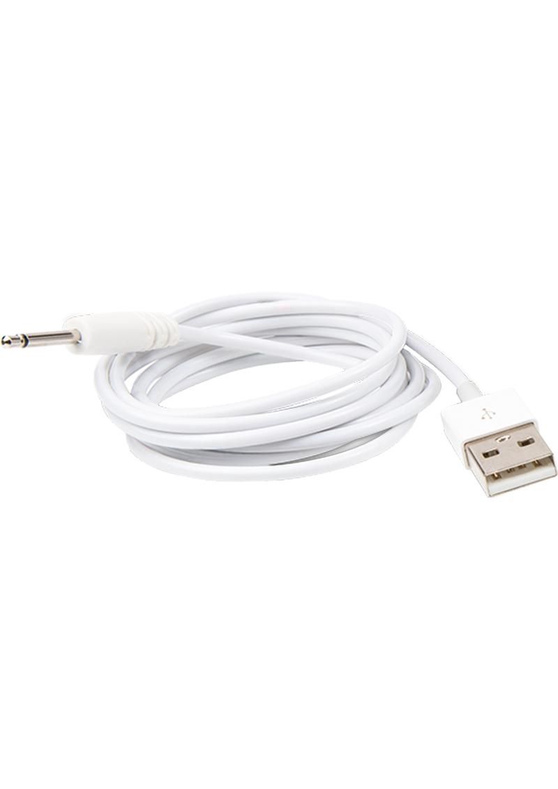 WE-VIBE UNITE USB CHARGING CABLE, COLOR: WHITE