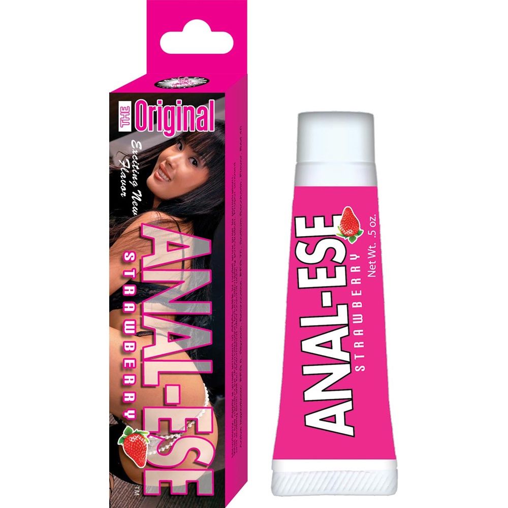 Anal-ese Desensitizing Gel, COLOR: Strawberry, Size: .5 OZ