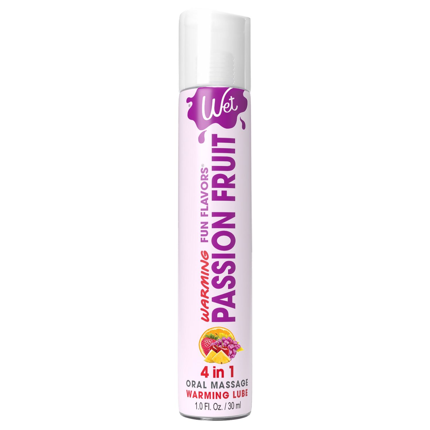 Warming Fun Flavors 4 in 1 Oral Massage Lube, Size: 1 oz, FLAVOR: Passion Punch, EFFECT: Warming