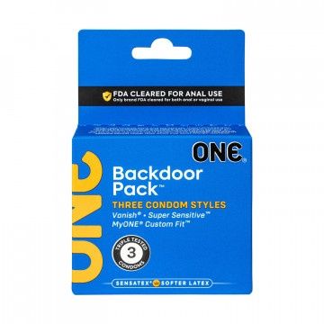 One Backdoor Condoms, COUNT: 3 pc