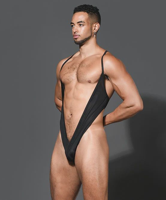 Lingerie Singlet with ALMOST NAKED®, Size: XSmall, COLOR: Black