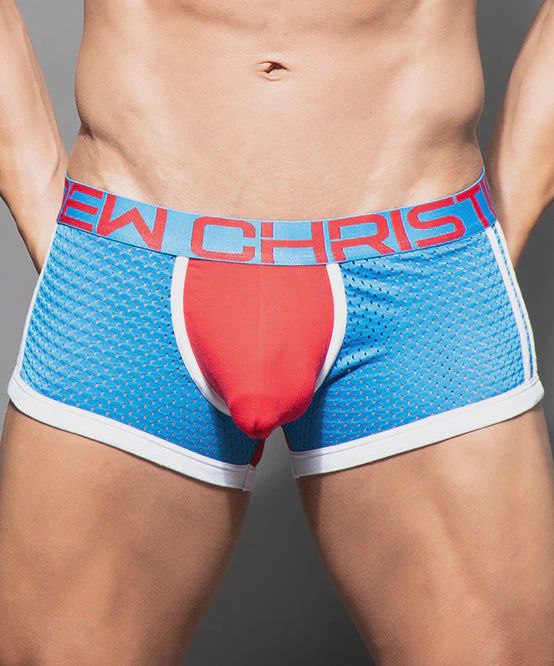 SHOW-IT® Sports Mesh Boxer, COLOR: Red Blue, Size: Small