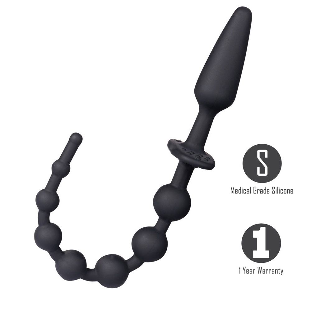 Sorra Anal Plugs Beads, COLOR: Black