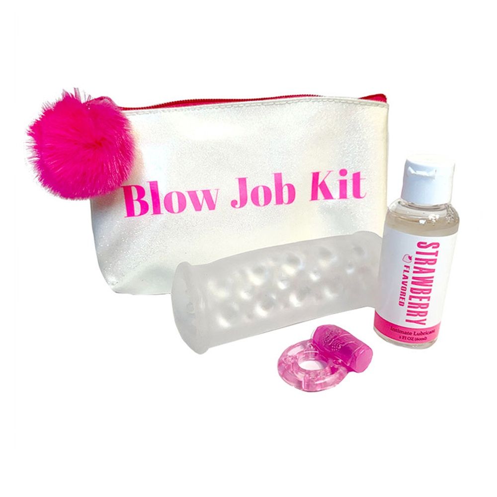 Blow Job Bag Kit, COLOR: Pink, Size: 4 Piece