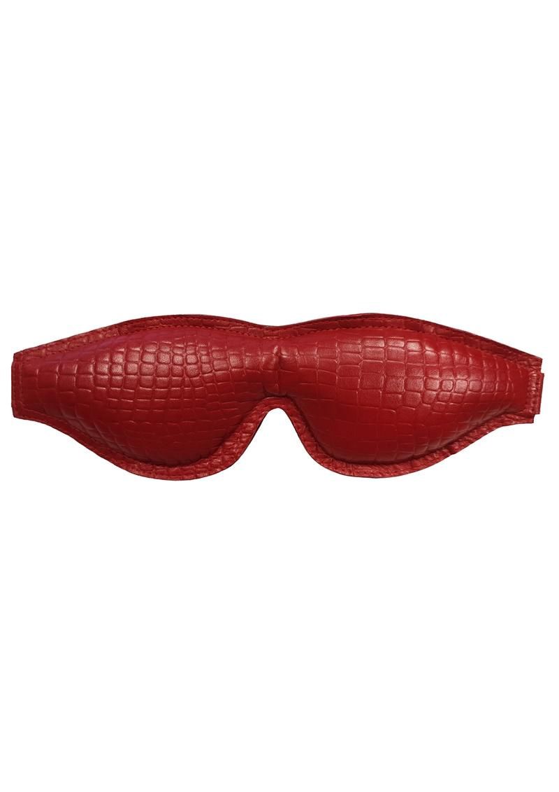 Anaconda Padded Blindfold, Size: Burgundy - Black