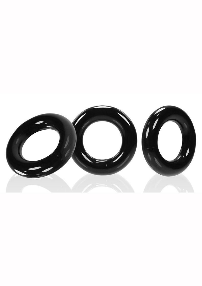 Willy Rings Cock Rings Set, COLOR: Black