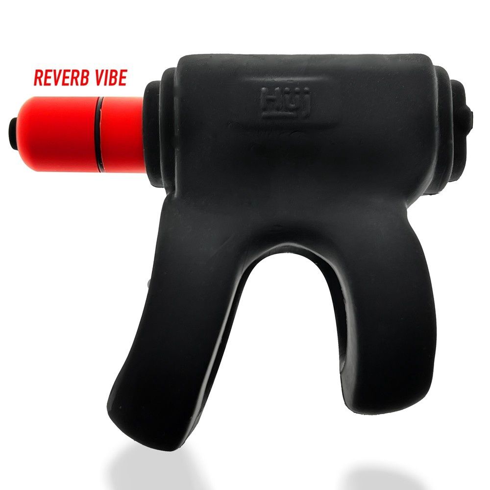 HunkyJunk Buzzfuck Reverb Vibrating Taintsling, COLOR: Tar Ice