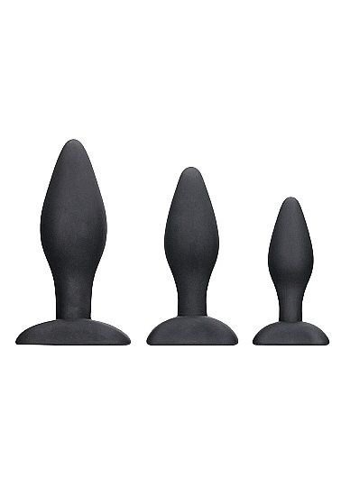 Apex Plug Set, COLOR: Black, Size: 3 piece
