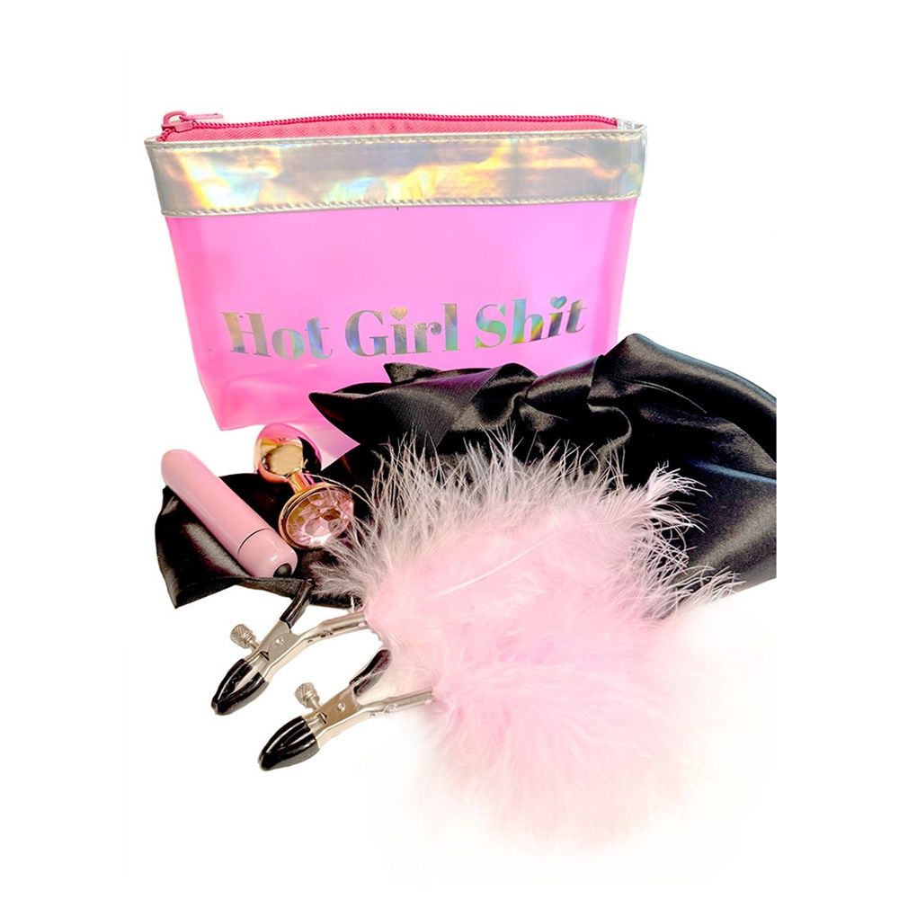 Hot Girl Shit Bag Kit, COLOR: Pink, Size: 4 Piece