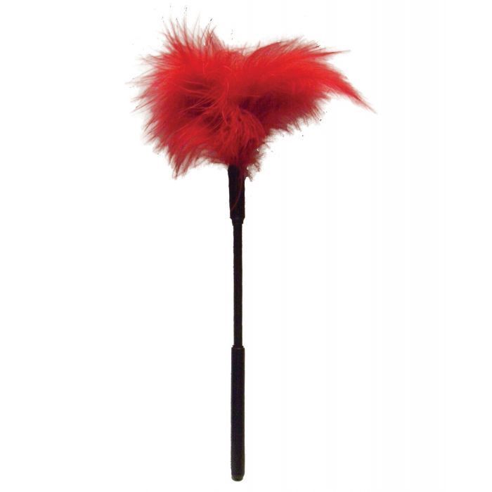 S&amp;M Feather Tickler, COLOR: Red, Size: 7 IN