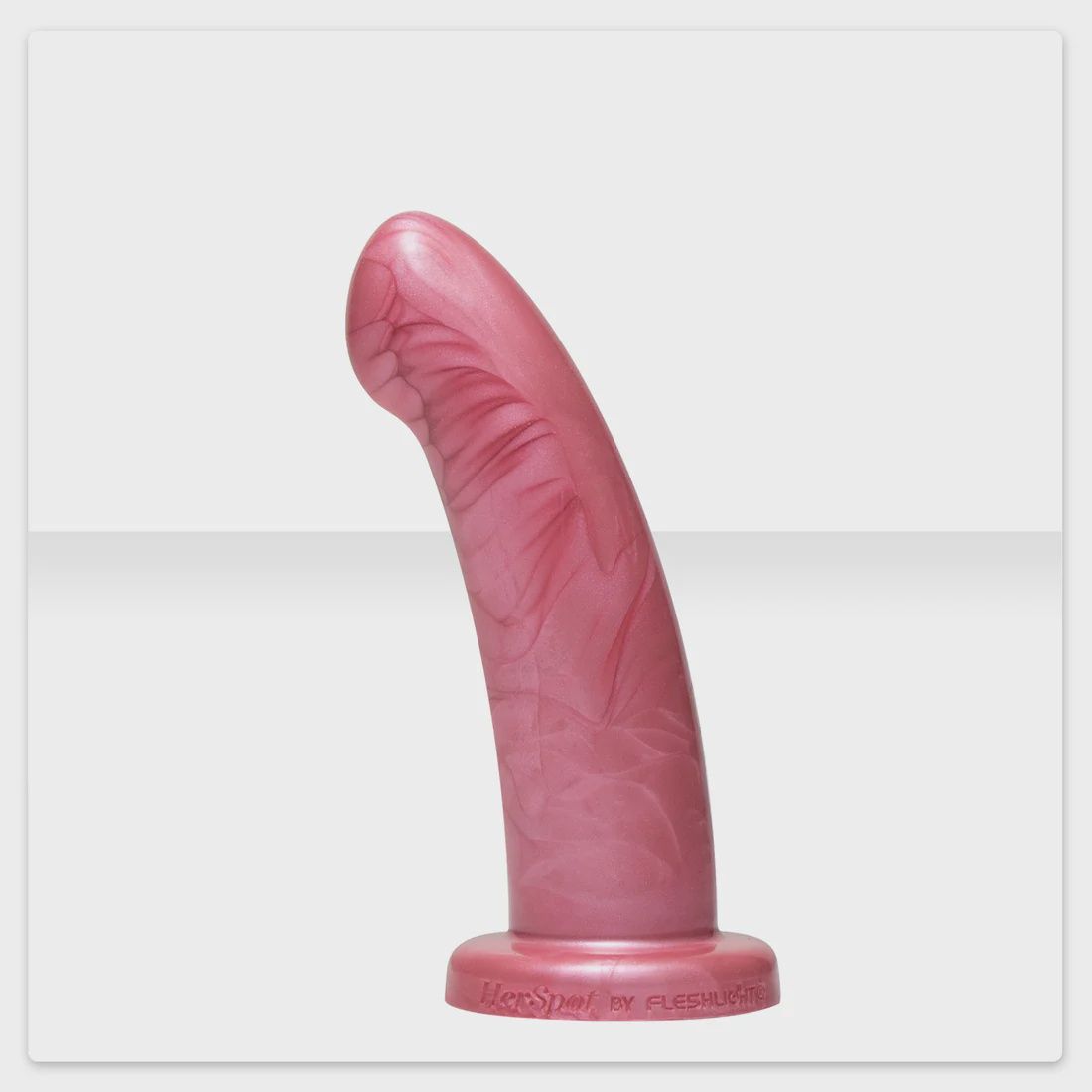 Herspot Golden Rose Flange Dildo, COLOR: Rose Gold, Size: Medium
