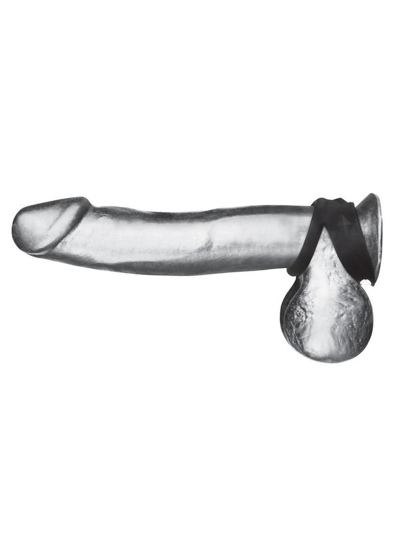 Duo Snap Cock &amp; Ball Ring, COLOR: Black