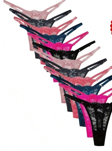 Lace Thong Panty, COLOR: Multi, Size: Small