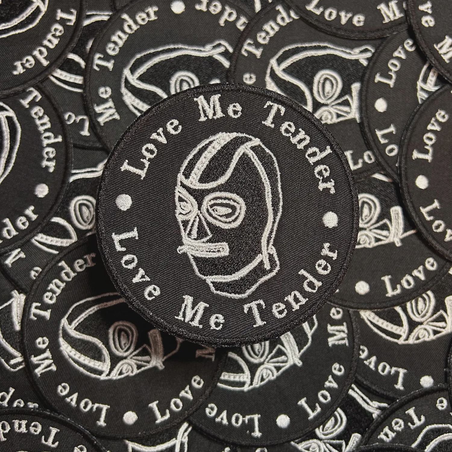 Love Me Tender Gimp Patch, COLOR: Black