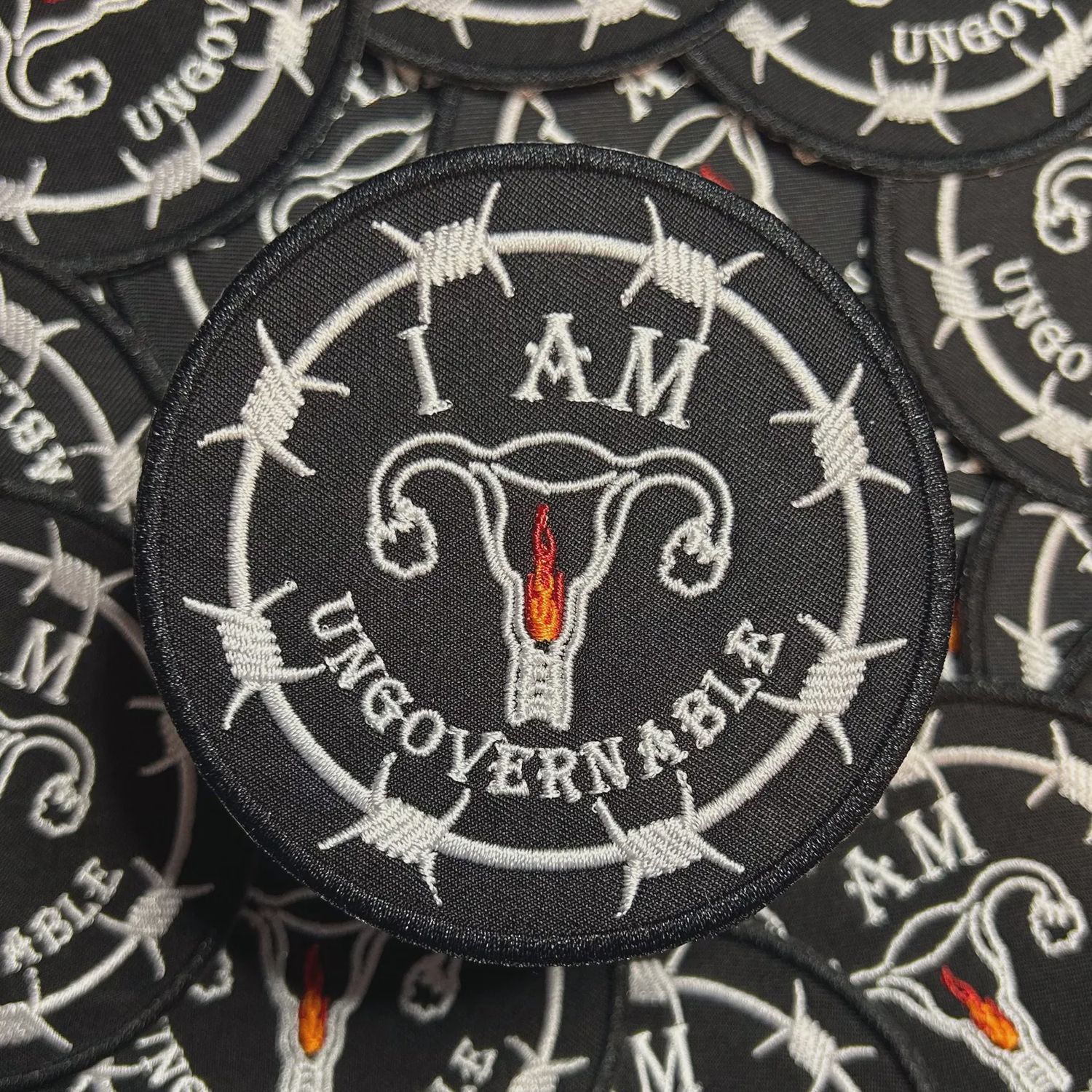 I am Ungovernable Patch, COLOR: Black