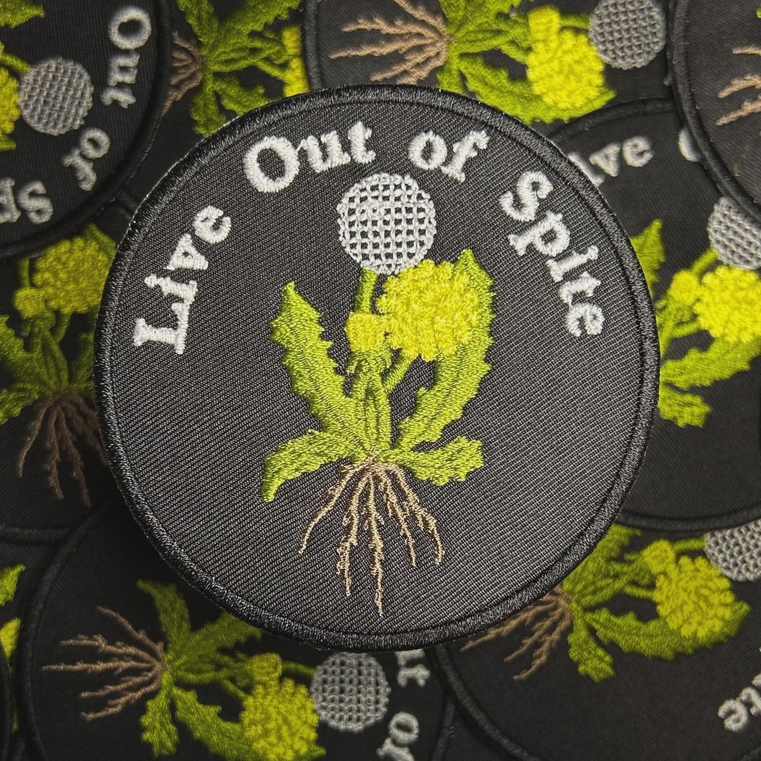 Live Out of Spite Patch, COLOR: Black