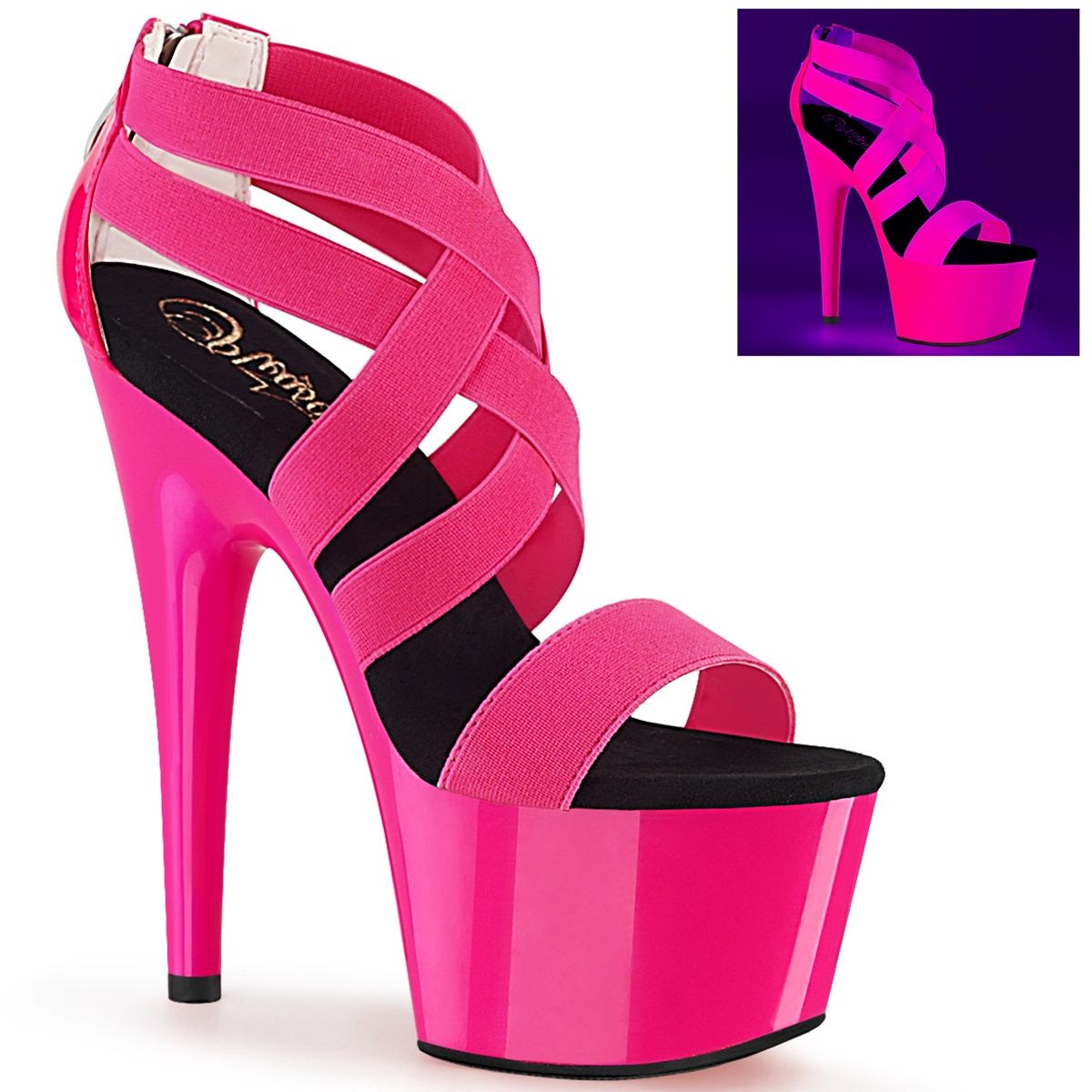 ADORE-769 UV Heels, Size: 5, Colour: Pink