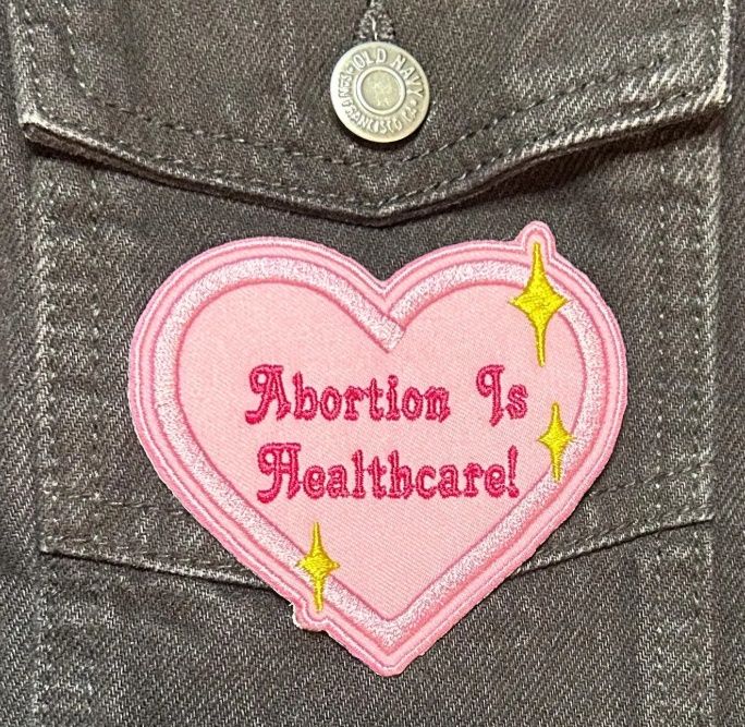Abortion is Healthcare Patch, COLOR: Pink