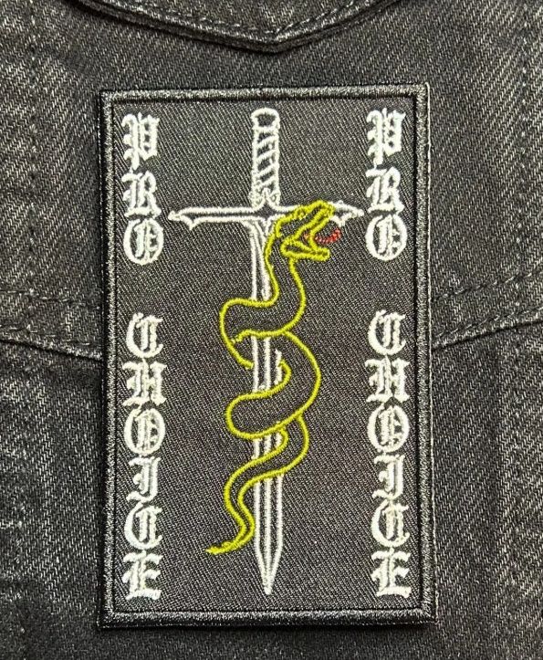 Pro Choice Sword Snake Patch, COLOR: Black