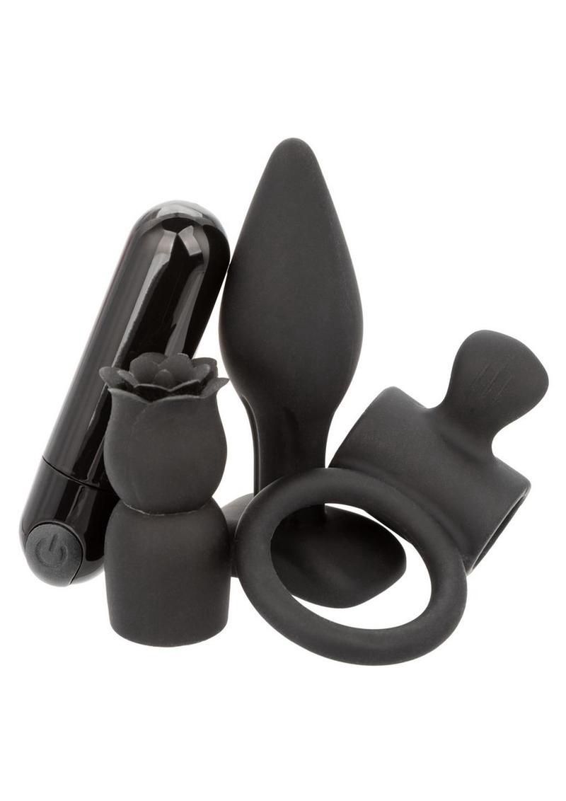 Pleasure Kits Allure Collections, COLOR: Black, Size: 4 piece