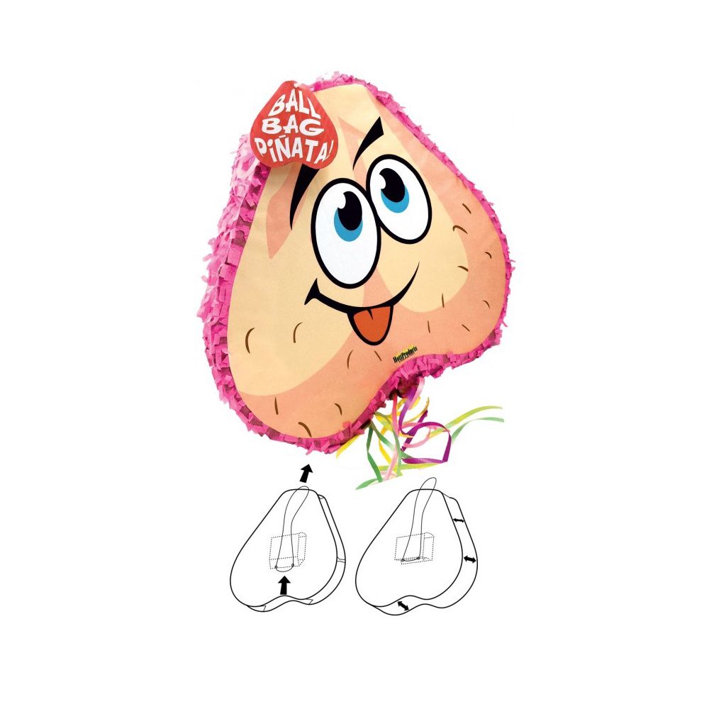 Ball Bag Piniata, COLOR: Peach