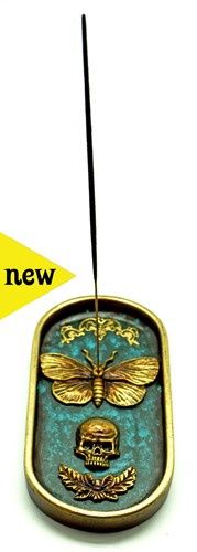 Brass Moth Incense Plate